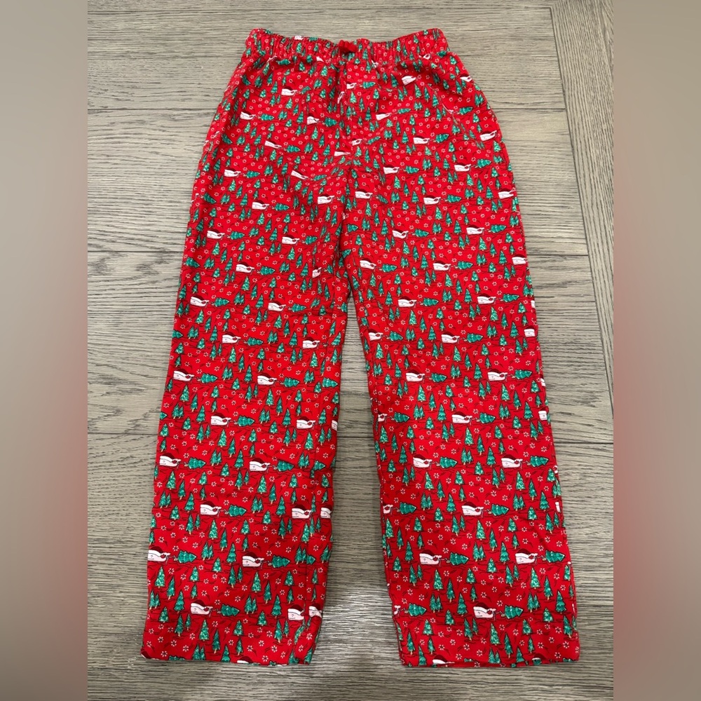 Vineyard Vines Youth Whale Santa & Christmas Tree Pajama Pants